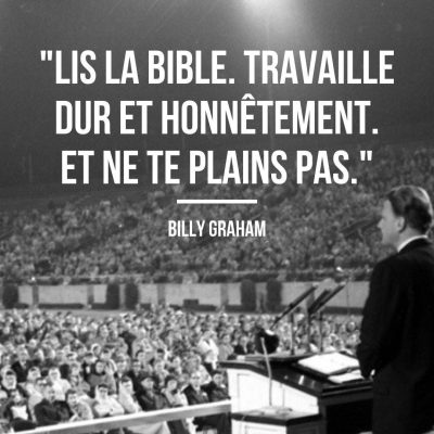 citation travail Billy Graham