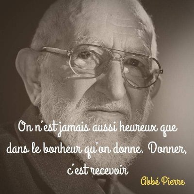 Citation Abbé Pierre donner