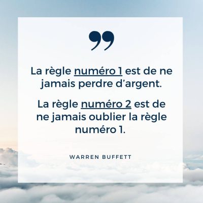 Warren Buffet citation frais